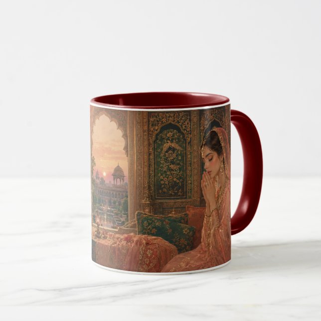 Caneca Arte da Oração do Crepúsculo Mogol. (Frente Esquerda)