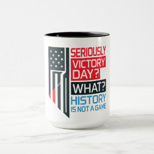Caneca Arte de Afirmação Política Ousada - História Impor