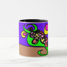 Caneca Arte de axolote rosa