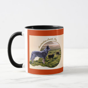 Caneca Arte de Cães de Bovinos Australiana