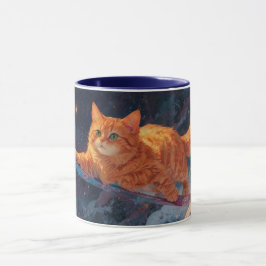Caneca Arte de Cartografia Ginger Kitten Snowboard