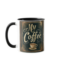 Arte de Citação de Café Vintage
