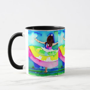 Caneca Arte de Conceito de Rapariga