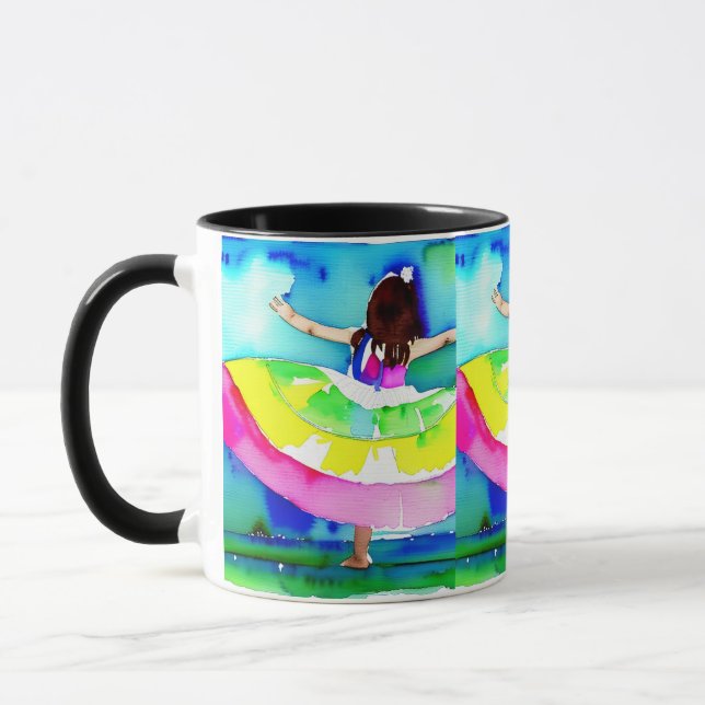 Caneca Arte de Conceito de Rapariga (Esquerda)