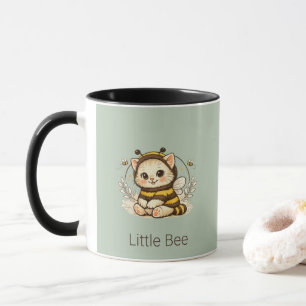 Caneca Arte de Fantasia de Gatinho Vintage com Fantasia d