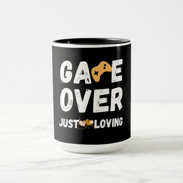 Caneca Arte de Gamer Apaixonado Game Over (Centro)