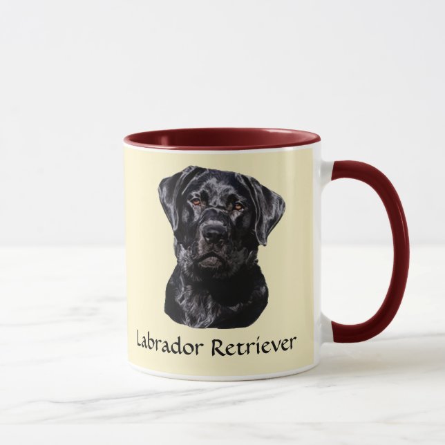 Caneca Arte de labrador retriever (Direita)
