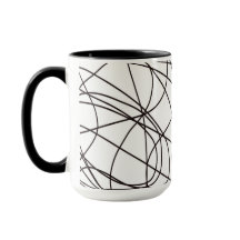 Arte de linhas brancas e pretas