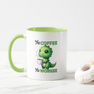 Caneca Arte de palavras engraçadas sobre café no trabalho