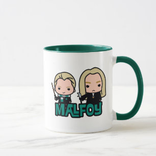 Caneca Arte de Personagem do Cartoon Draco e Lucius Malfo