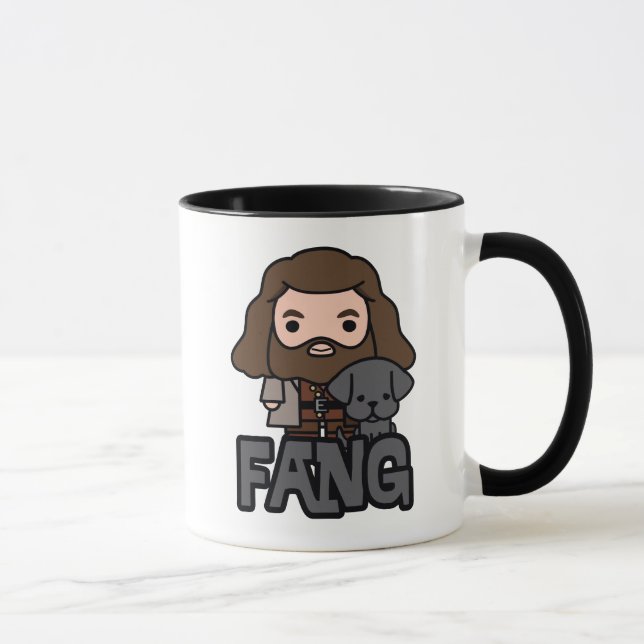 Caneca Arte de Personagem do Cartoon Hagrid e Fang (Direita)