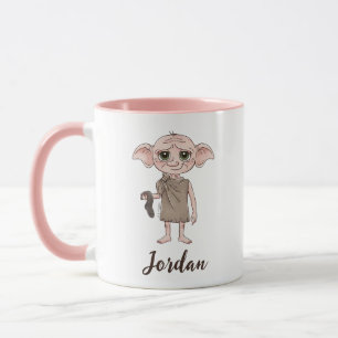 Caneca Arte de Personagem em Aquarela do Dobby