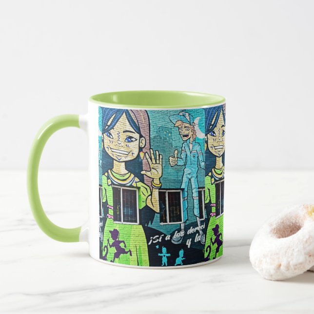 Caneca Arte de Rua de Bogotá (Com Donut)