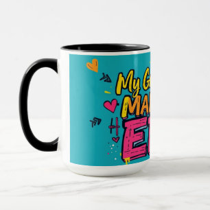 Caneca Arte de Rua Dia dos Avós Coração Grande