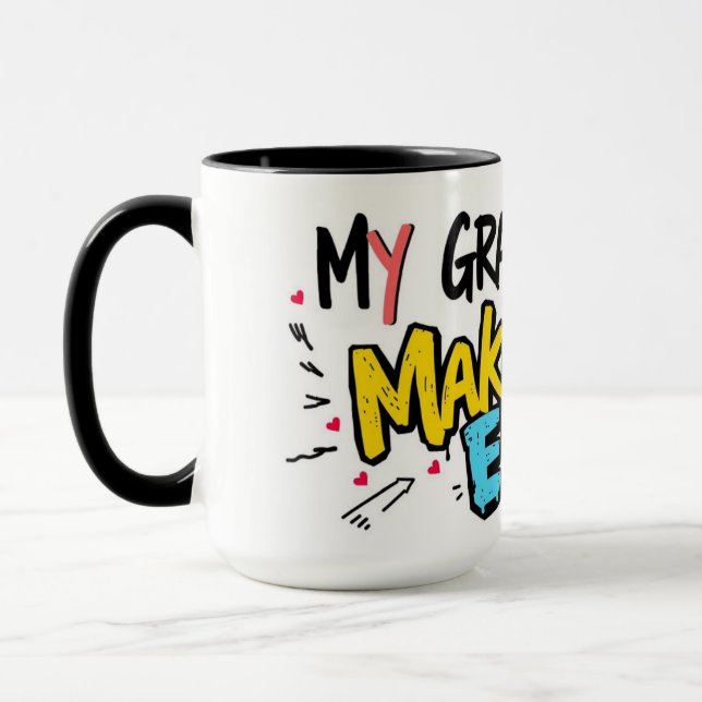 Caneca Arte de Rua Dia dos Avós de Coração Grande (Esquerda)