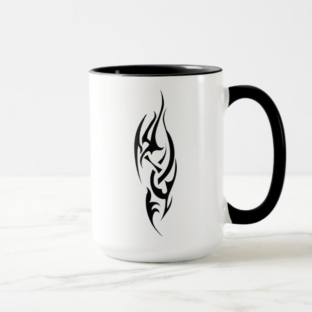 Caneca Arte de Tatuagem Tradicional Inspirada no Design (Direita)