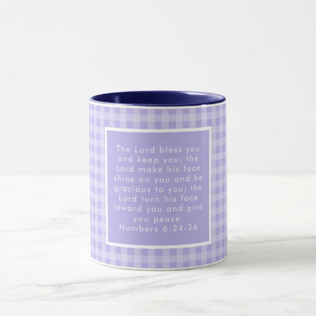 Caneca Arte de Versículos da Bíblia Cristã (Centro)