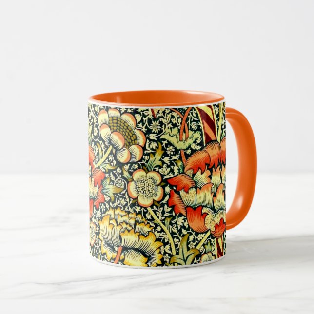 Caneca Arte de William Morris Mug (Frente Esquerda)
