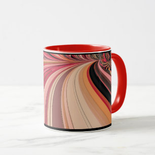 Caneca Arte digital abstrata que evoca uma sensação de ve