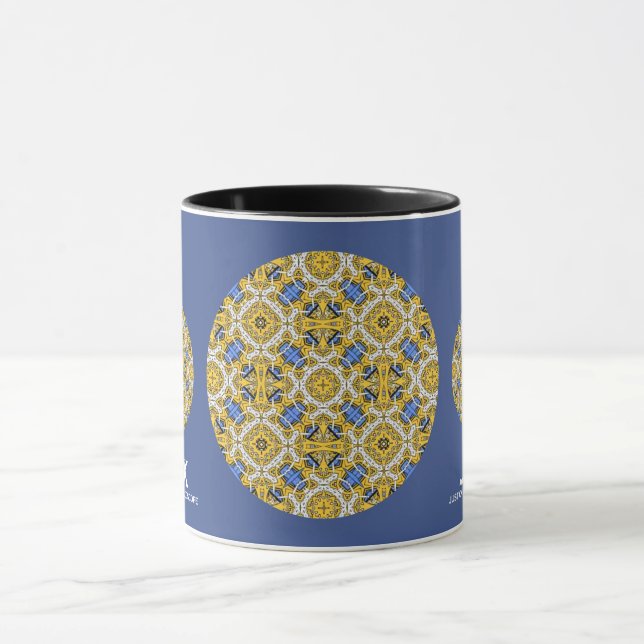 Caneca Arte do caleidoscópio 17 (Centro)