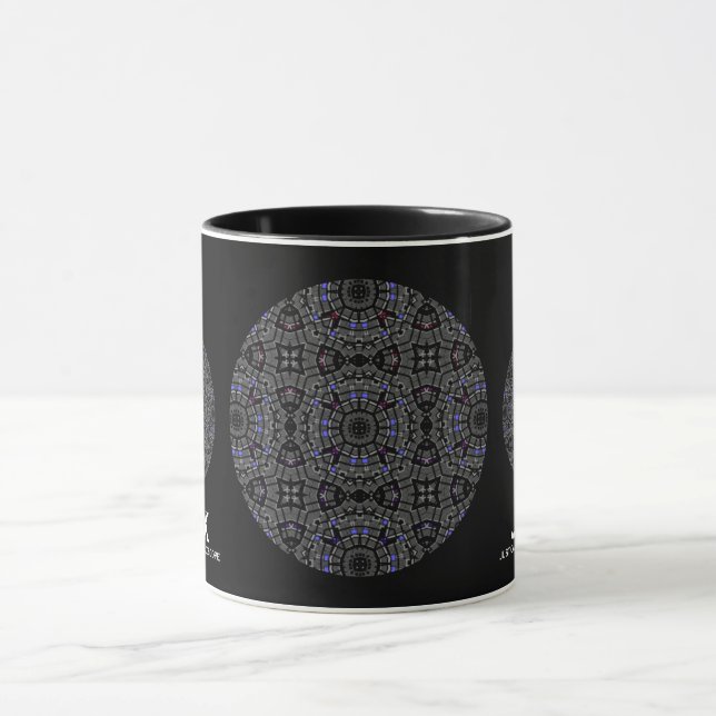 Caneca Arte do caleidoscópio de 13 (Centro)