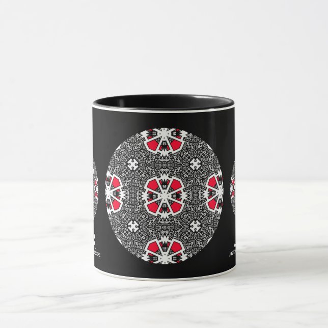 Caneca Arte do caleidoscópio de 16 (Centro)