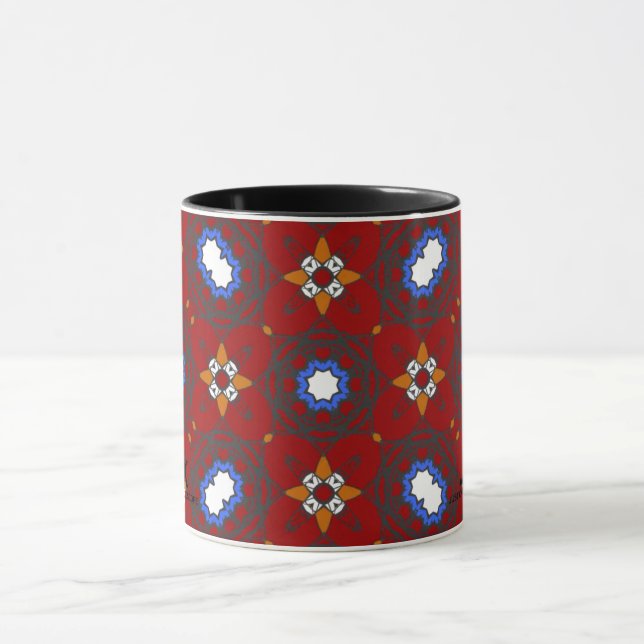 Caneca Arte do caleidoscópio do Volume 48 (Centro)