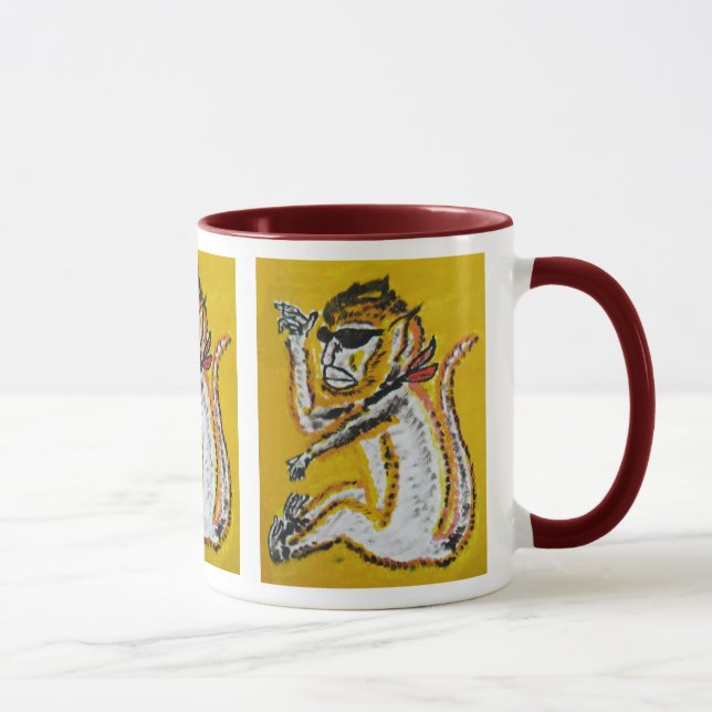 Caneca Arte do circo do macaco (Direita)
