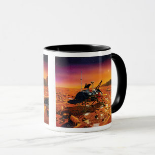 Caneca Arte do Conceito Artístico do Mars Polar Lander da