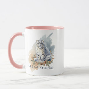 Caneca Arte do Leopardo-das-Neves Ainda Suave Fundamentad