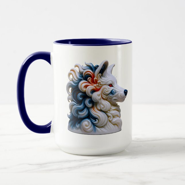 Caneca Arte do Lobo no Café (Esquerda)