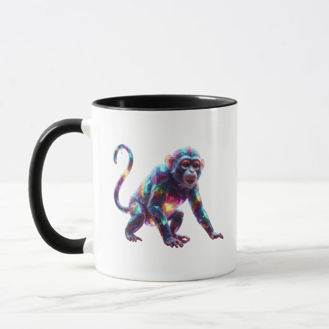 Caneca Arte do Macaco de Cristal (Esquerda)