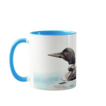 Arte do mergulhão-do-norte da aguarela