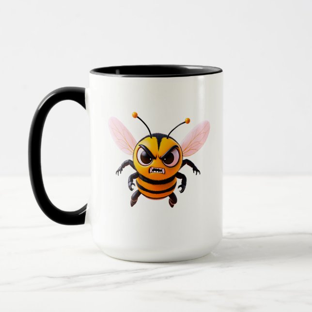 Caneca Arte do Personagem Abelha Mal-Humorada (Esquerda)
