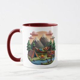 Caneca Arte em Argila “Cheguei, Vi, Tirei um Cochilo” Cen