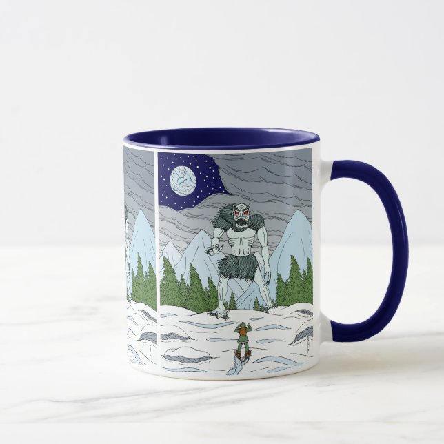 Caneca Arte estranha de terror de Ithaqua (Direita)