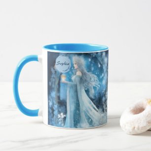 Caneca Arte Fantástica da Rainha da Neve - Deusa Mística 
