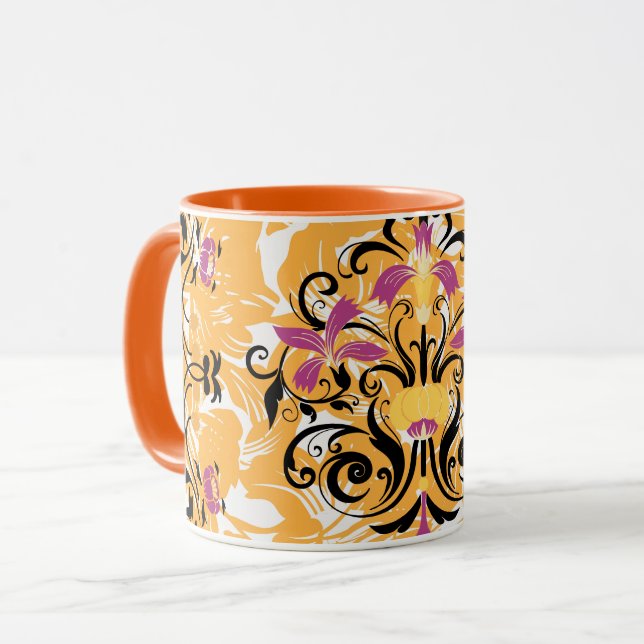 Caneca Arte Floral, Vida Holandesa, Arte Gráfica (Frente Esquerda)