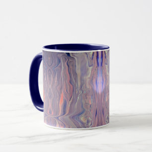 Caneca Arte Fluida Abstrata Moderna Acrílico Derramado Má