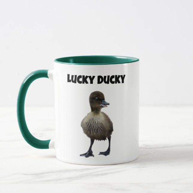 Caneca Arte Fotográfica de Pássaro Feliz e Engraçado (Esquerda)