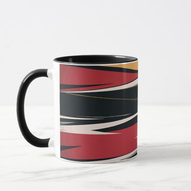 Caneca Arte Geométrica de Abstrato Negrito (Esquerda)