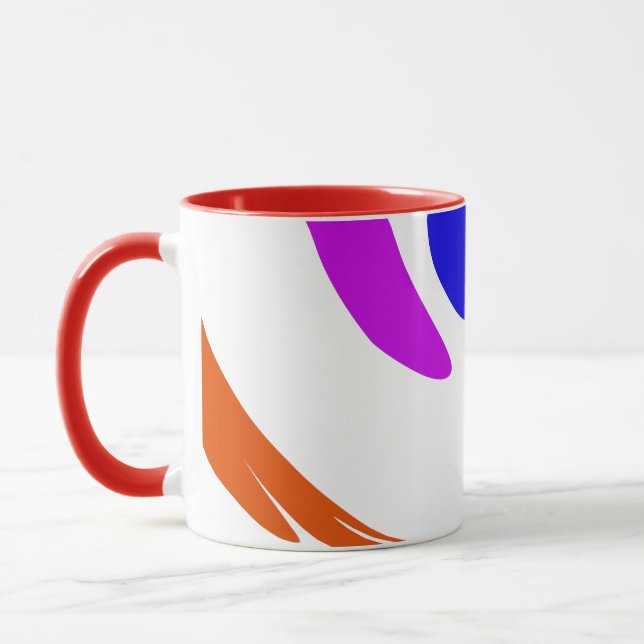 Caneca Arte Inspiracional Moderna Vibrante e Colorida Chi (Esquerda)