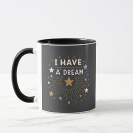 Caneca Arte Inspirador de Estrela Explosiva 'Eu Tenho um