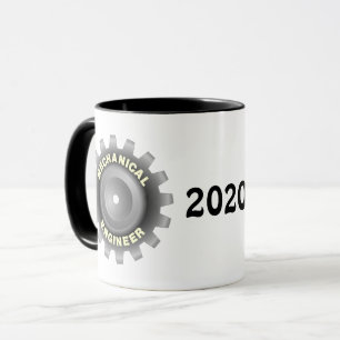 Caneca Arte mecânica de Cinza de Engenheiro
