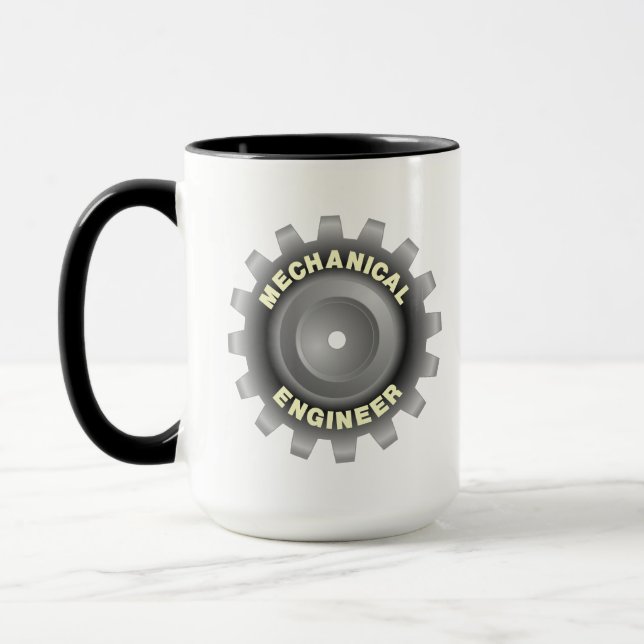 Caneca Arte mecânica de Cinza de Engenheiro (Esquerda)