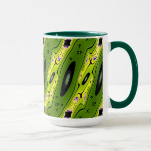 Caneca Arte Moderna Geométrica Fractal Abstrata