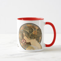 Arte Nouveau da prímula CC0107 de Alphonse Mucha
