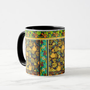 Caneca Arte nouveau, gourd floral