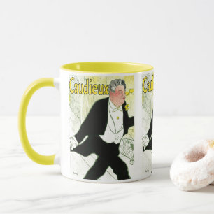 Caneca Arte Nova Vintage, Caudieux por Toulouse Lautrec