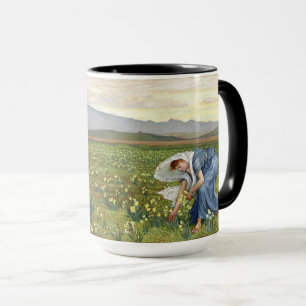 Caneca Arte Nova Vintage La Primavera por Walter Crane